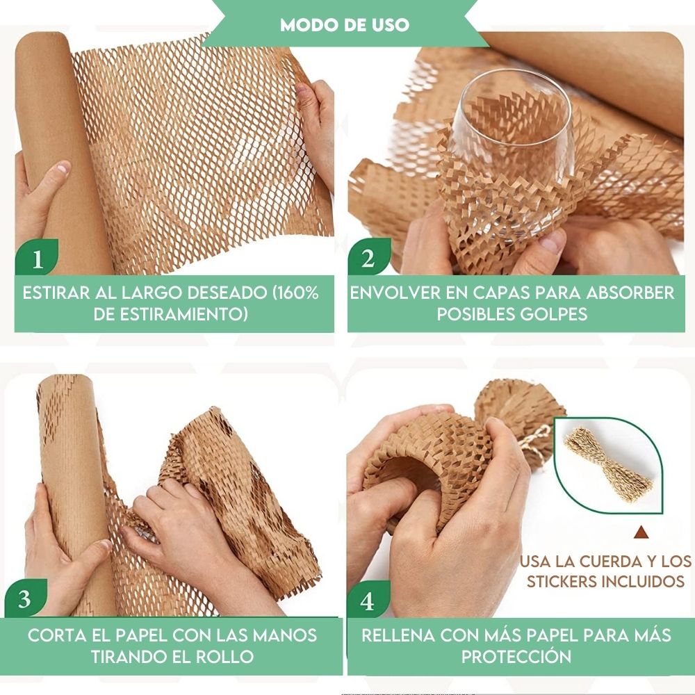 Papel Panal | Eco papel - x 10 metros
