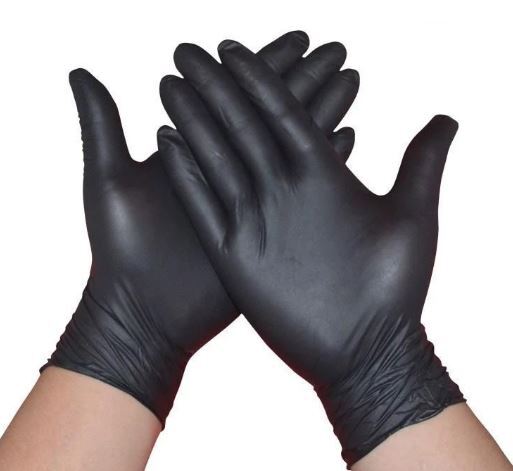 Guantes de Nitrilo - Negros x 100 unidades