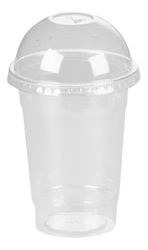 Vaso con Domo 12 Oz - Sin orificio - x 50 unidades