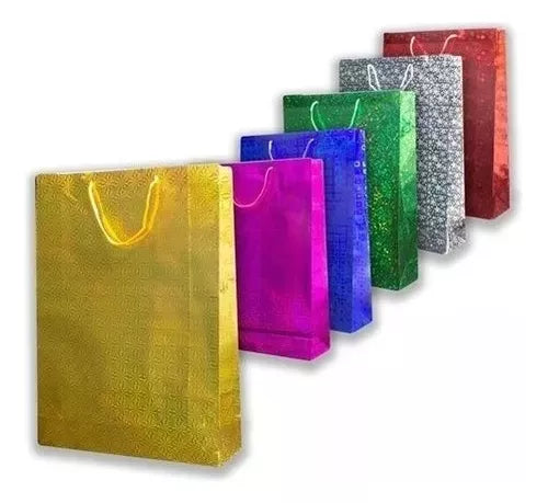 Bolsa de regalo metalizada | Varias medidas y colores