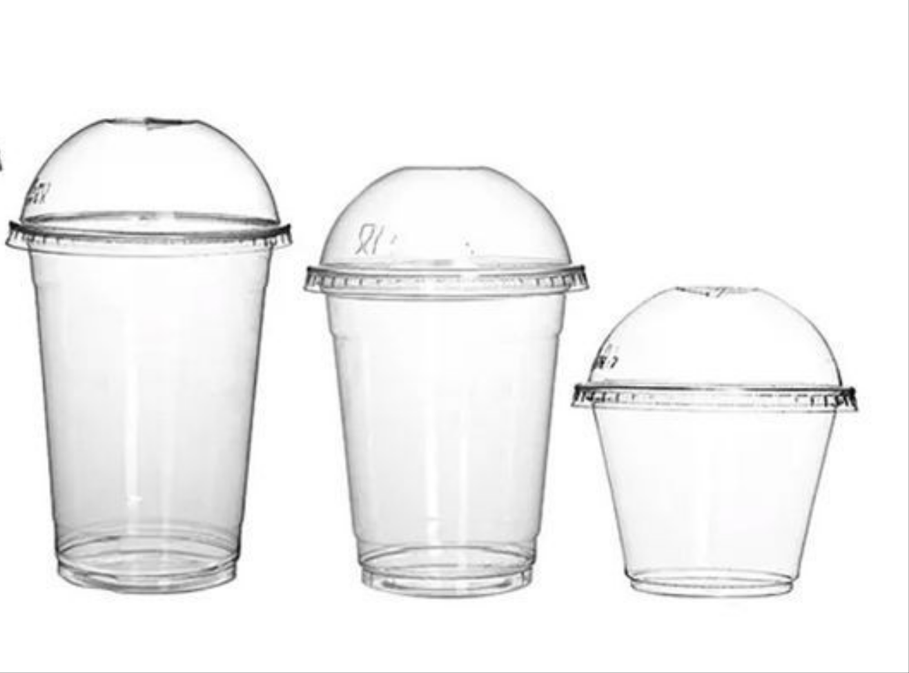 Vaso con Domo 16 Oz - Sin orificio - x 50 unidades