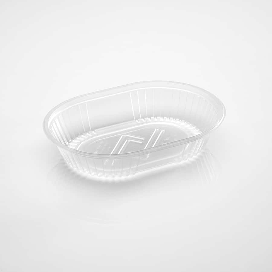 Bandeja PP 105 Ovalada - Con/ Sin tapa - Apta microondas