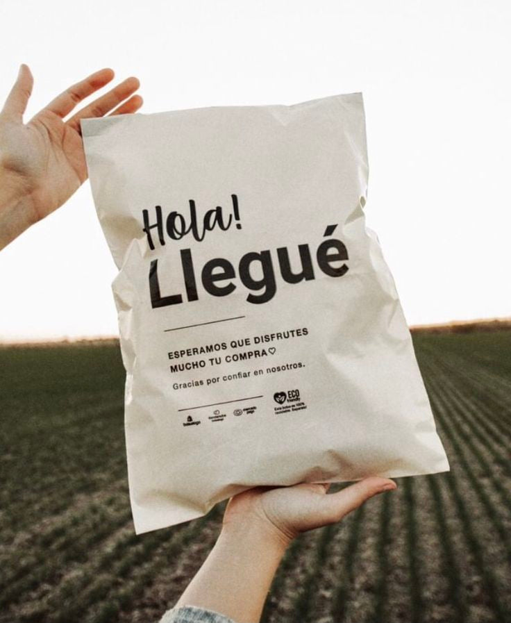 Bolsa E- commerce - Hola llegué! - Varias medidas y colores