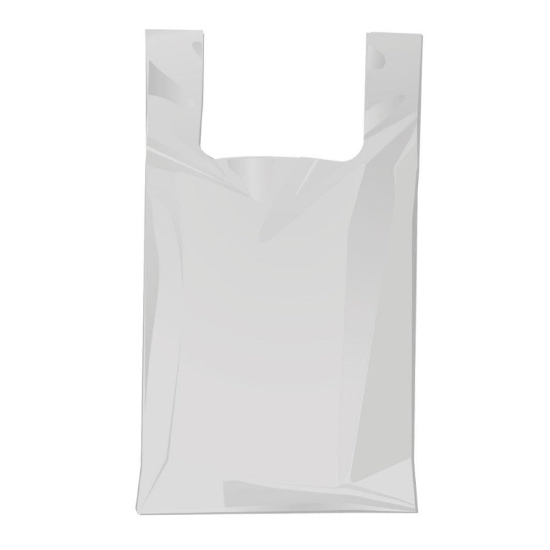 Bolsa camiseta 25x40 cm - Transparente x 100 unidades