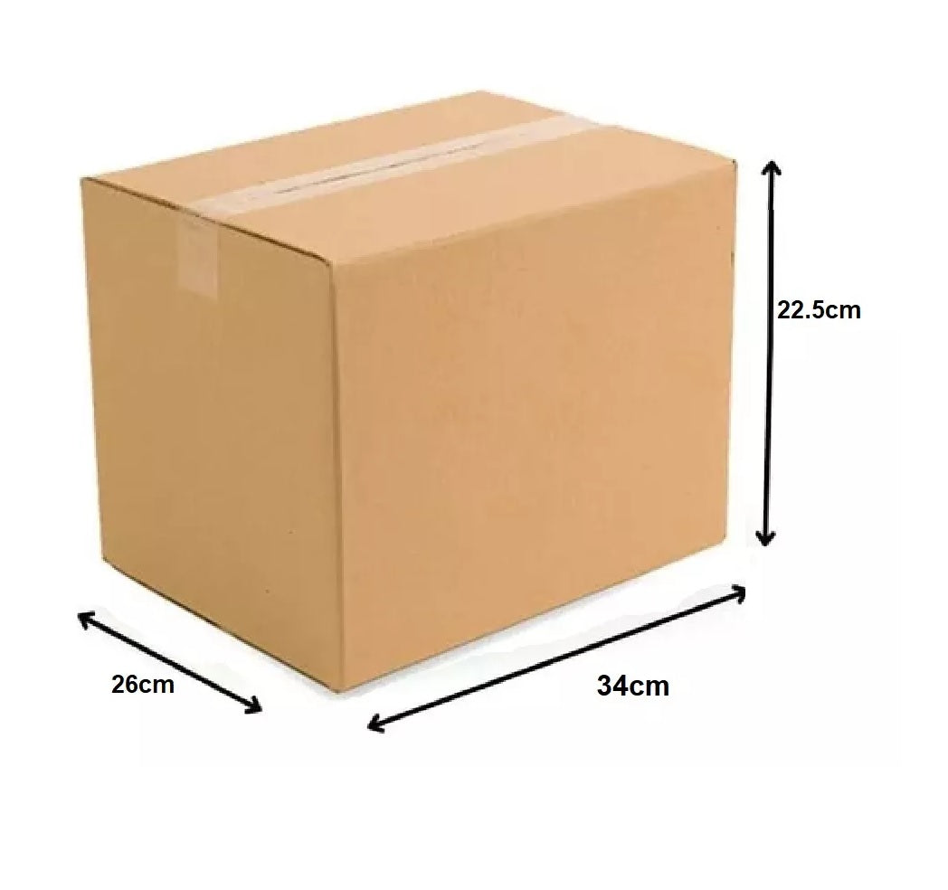 Caja de cartón para envíos 34x26x22 cm - Pack 10 unidades