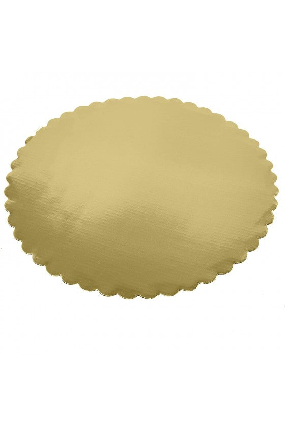 Base dorada borde ondas | 25cm | Varias Medidas